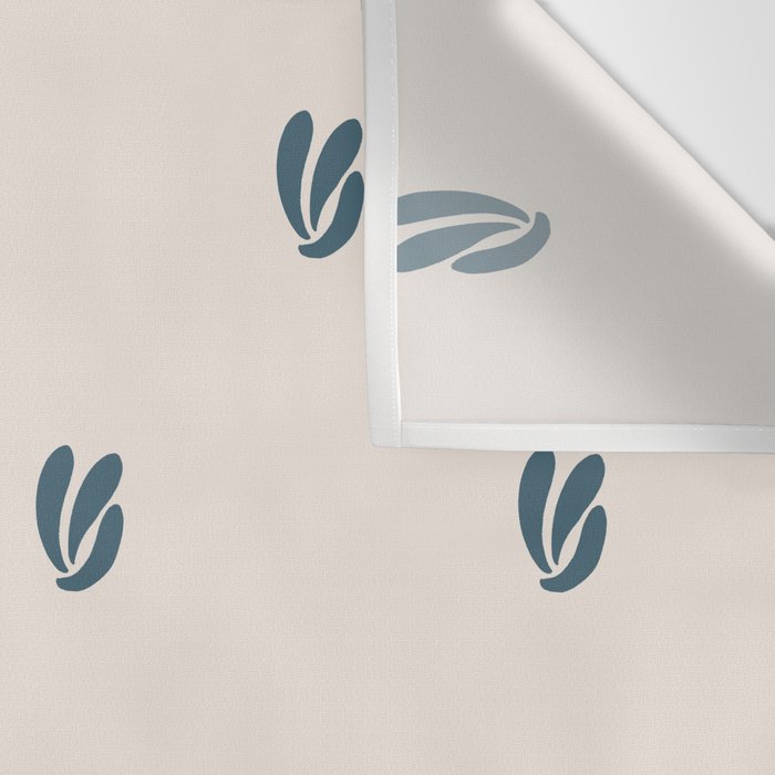 Leafy pattern - teal Wall Tapestry Gallery Image 3