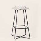 Leafy pattern - teal Stool Gallery Image 1