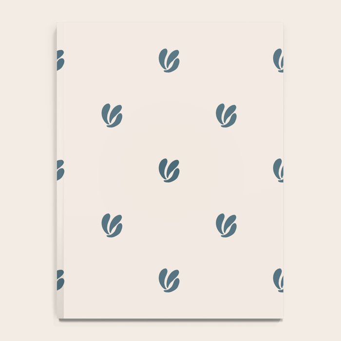 Leafy pattern - teal Notebook Gallery Image 4