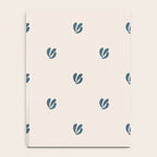 Leafy pattern - teal Notebook Gallery Image 4