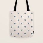 Leafy pattern - teal Tote Bag Gallery Image 1