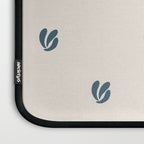 Leafy pattern - teal Laptop Sleeve Gallery Image 3