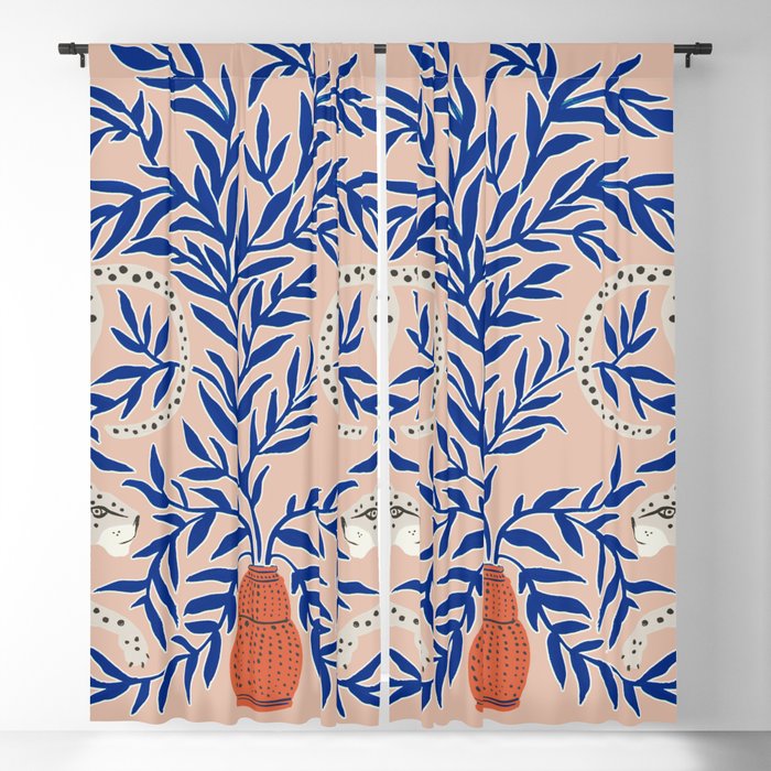 Leopard Vase Window Curtain Gallery Image 5