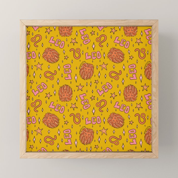 Leo Print Mini Art Print Gallery Image 1