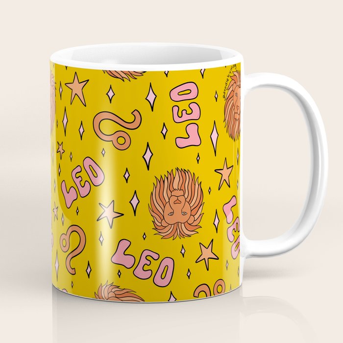 Leo Print Coffee Mug Gallery Image 1