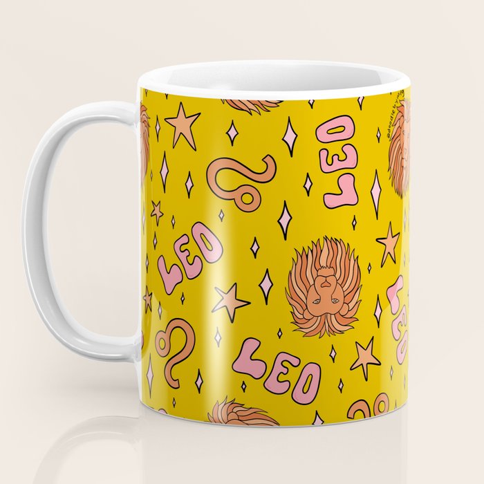 Leo Print Coffee Mug Gallery Image 3