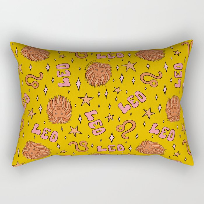 Leo Print Rectangular Pillow Gallery Image 2