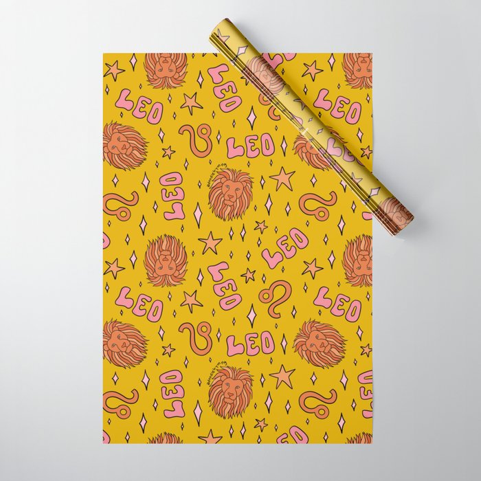 Leo Print Wrapping Paper Gallery Image 1