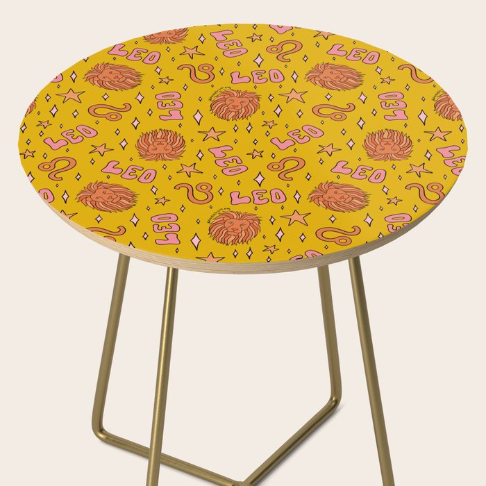 Leo Print Side Table Gallery Image 2