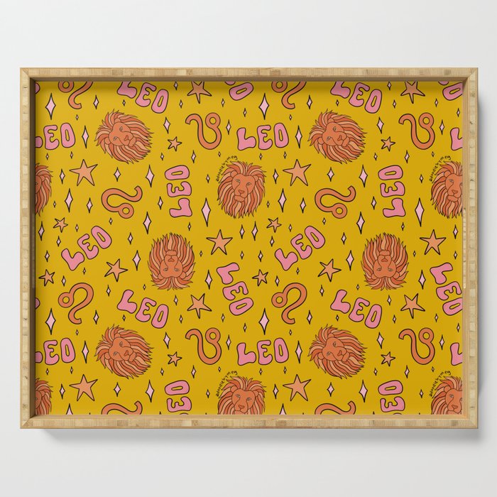 Leo Print Serving Tray Gallery Image 1