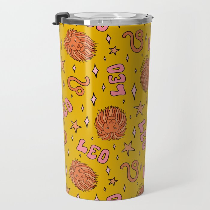 Leo Print Travel Mug Gallery Image 3