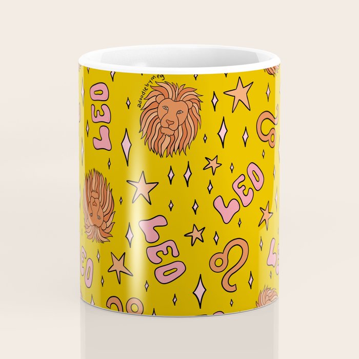 Leo Print Coffee Mug Gallery Image 4