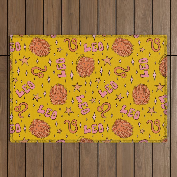 Leo Print Outdoor Rug Gallery Image 1
