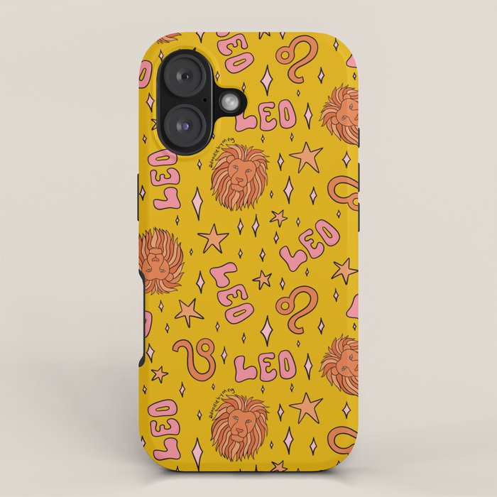 Leo Print iPhone Case Gallery Image 1