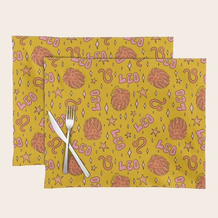 Leo Print Placemat Gallery Image 1
