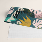 Collage contemporary tribal floral hawaiian pattern. Wrapping Paper Gallery Image 2