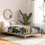 Collage contemporary tribal floral hawaiian pattern. Comforter Gallery Image 2