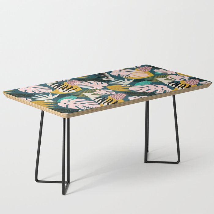 Collage contemporary tribal floral hawaiian pattern. Coffee Table Gallery Image 1