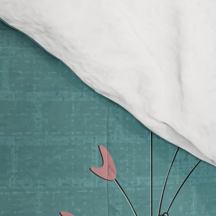 Mid Century Kitty Mischief - ©studioxtine Comforter Gallery Image 4