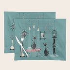 Mid Century Kitty Mischief - ©studioxtine Placemat Gallery Image 1