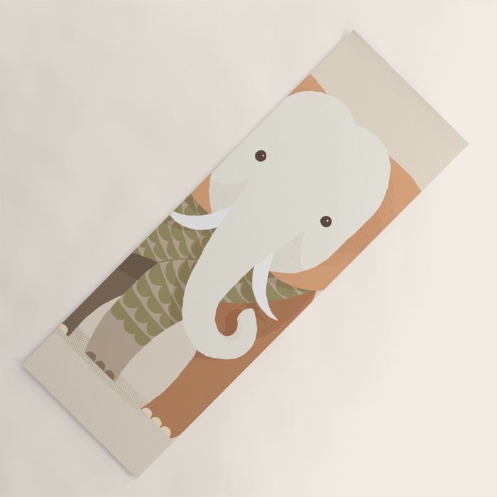 Whimsical Elephant Yoga Mat Gallery Image 1