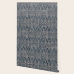 Feather Ikat - midnight desert Wallpaper Gallery Image 2