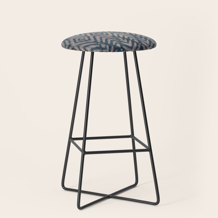 Feather Ikat - midnight desert Stool Gallery Image 1