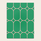 Mod Pods Retro Geometric Pattern in Bright Green and Pink Notebook Gallery Image 4
