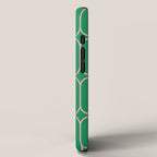 Mod Pods Retro Geometric Pattern in Bright Green and Pink iPhone Case Gallery Image 2