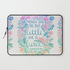 Little & Fierce - Lavender Mint OmbrÃ© Laptop Sleeve Gallery Image 1