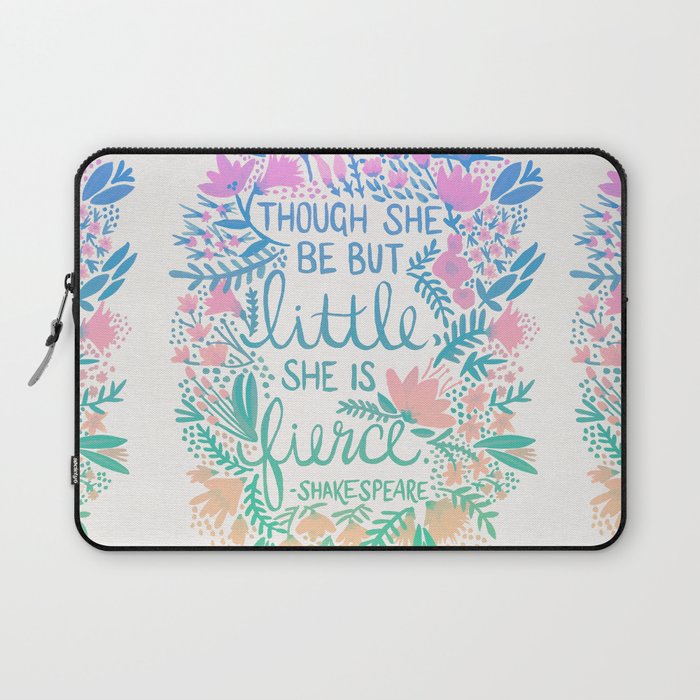 Little & Fierce - Lavender Mint OmbrÃ© Laptop Sleeve Gallery Image 1