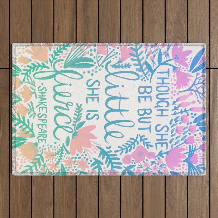 Little & Fierce - Lavender Mint OmbrÃ© Outdoor Rug Gallery Image 1