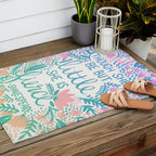 Little & Fierce - Lavender Mint OmbrÃ© Outdoor Rug Gallery Image 2
