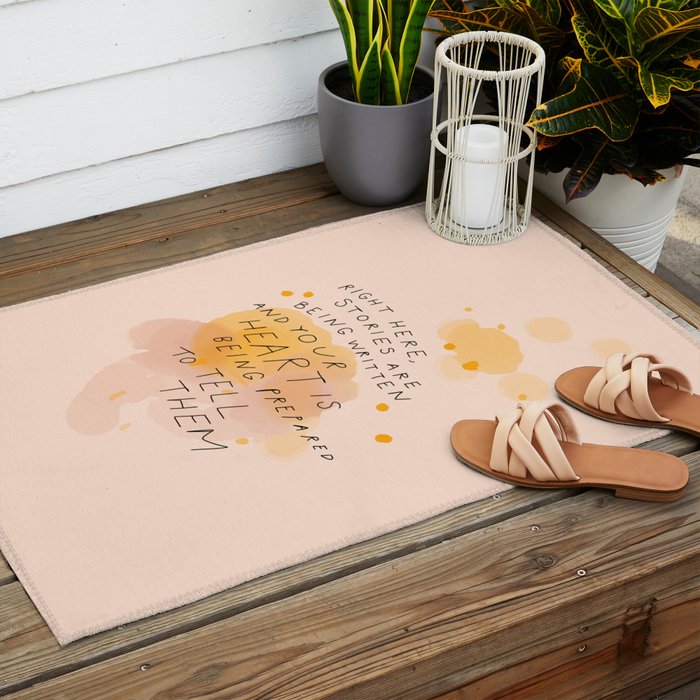 "Right Here, Stories Are Being Written" Outdoor Rug Gallery Image 2