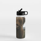 Animal Photography - Scottish Highland Cattle Water Bottle Gallery Image 1