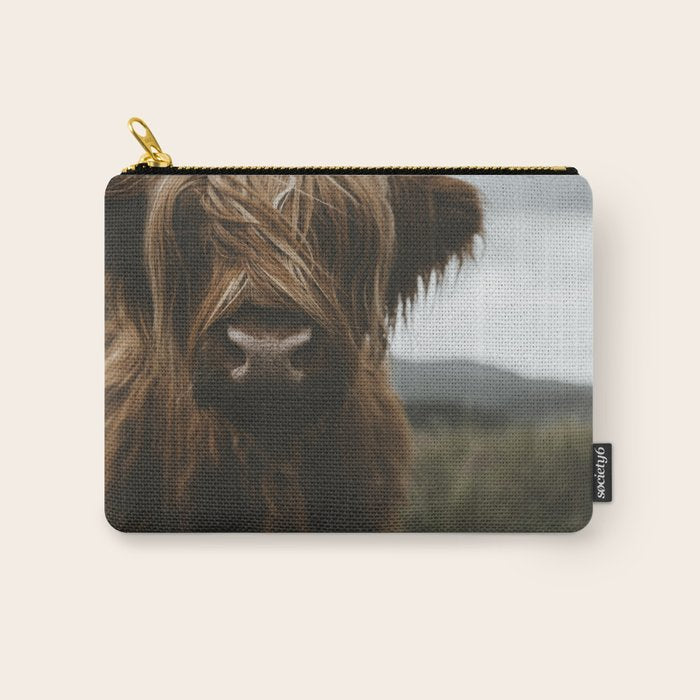 Animal Photography - Scottish Highland Cattle Carry All Pouch Gallery Image 1