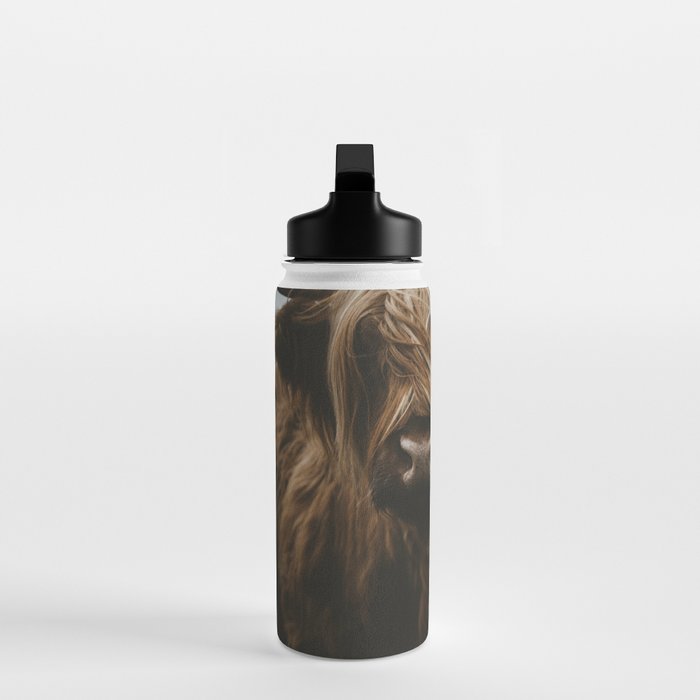 Animal Photography - Scottish Highland Cattle Water Bottle Gallery Image 3
