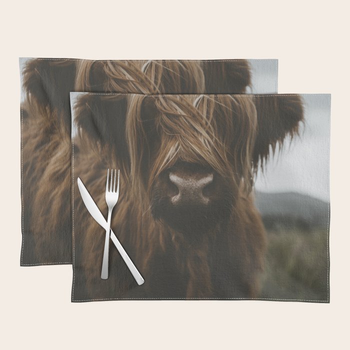 Animal Photography - Scottish Highland Cattle Placemat Gallery Image 1