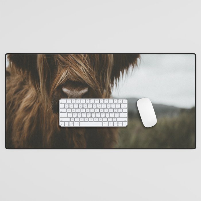 Animal Photography - Scottish Highland Cattle Desk Mat Gallery Image 1