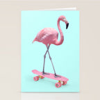SKATE FLAMINGO Stationery Card Gallery Image 2