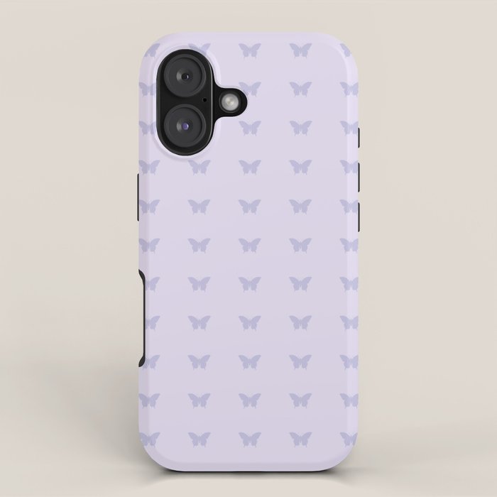 Butterfly Pattern - Lilac Purple iPhone Case Gallery Image 1