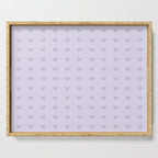 Butterfly Pattern - Lilac Purple Serving Tray Gallery Image 1