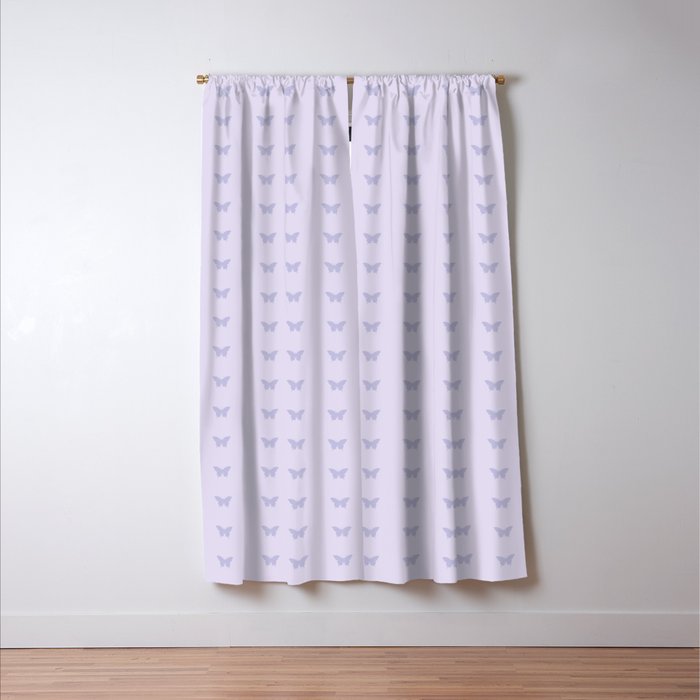 Butterfly Pattern - Lilac Purple Window Curtain Gallery Image 3