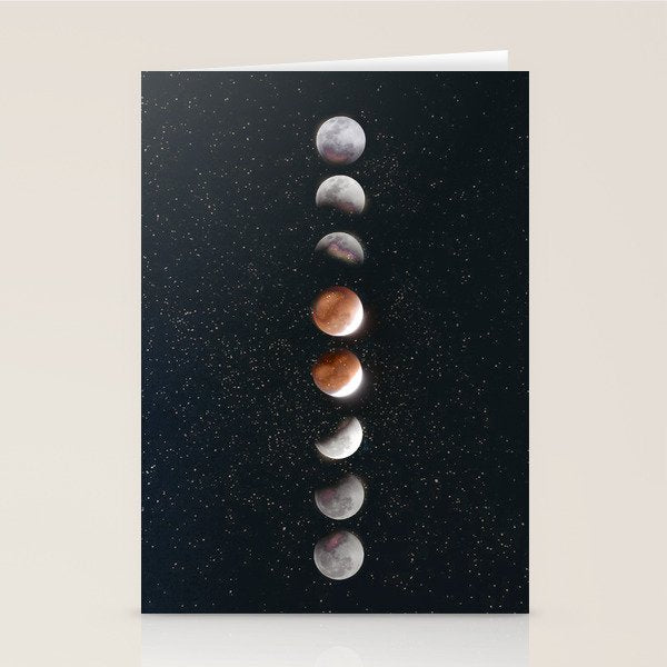 Phases of the Moon II Stationery Card Gallery Image 1