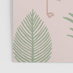 Palm Flamingos . Light Blush Poster Gallery Image 3