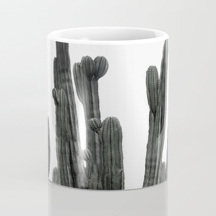 Black and White Cactus Coffee Mug Gallery Image 4