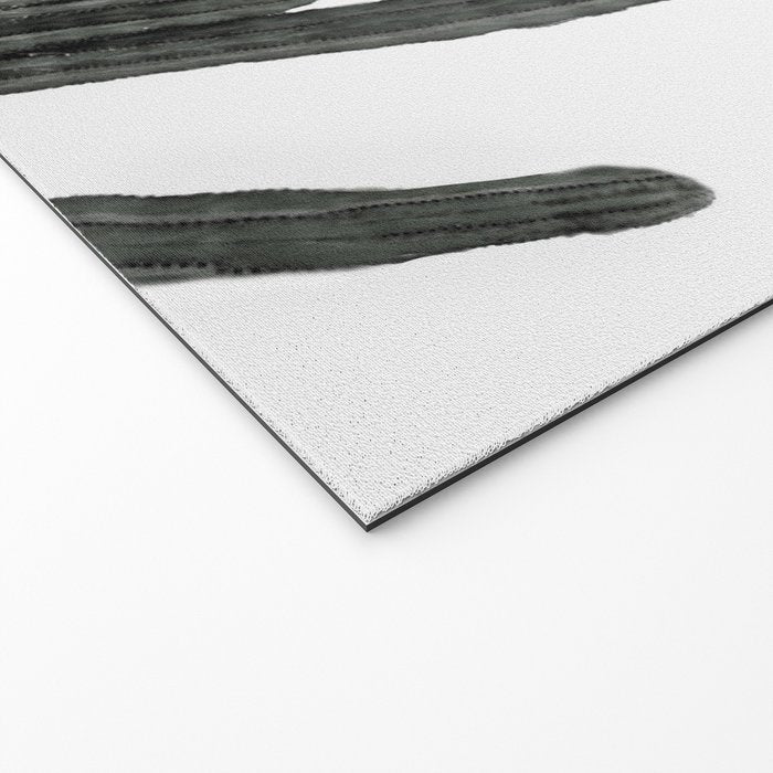 Black and White Cactus Welcome Mat Gallery Image 2