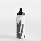 Black and White Cactus Water Bottle Gallery Image 2