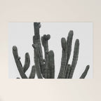 Black and White Cactus Welcome Mat Gallery Image 1