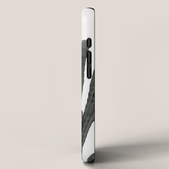 Black and White Cactus iPhone Case Gallery Image 2
